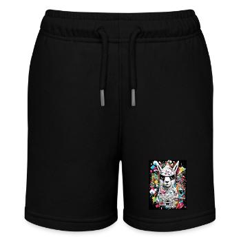 [MB] Cooles Lama vom Block - Stanley/Stella Teenager Bio-Joggingshorts MINI BOLTER - Schwarz - Vorne