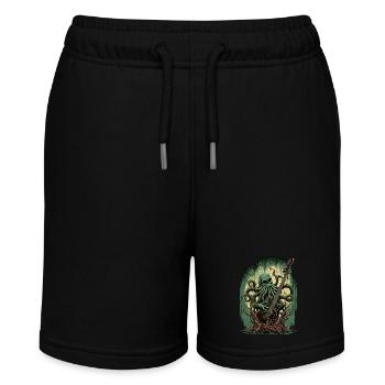 Cthulhu-Felsen - Stanley/Stella Teenager Bio-Joggingshorts MINI BOLTER - Schwarz - Vorne