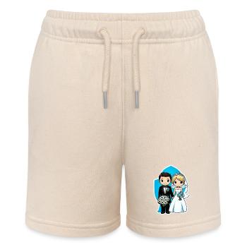 Just Married - Zur Hochzeit - Stanley/Stella Teenager Bio-Joggingshorts MINI BOLTER - Natur - Vorne