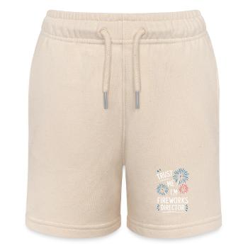 Pyrotechnics Fireworks Pyrotechnics - Stanley/Stella MINI BOLTER Organic Teen Jogging Shorts - soft Ecru - Front