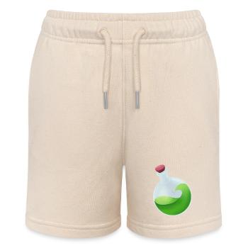 Green Potion - Stanley/Stella MINI BOLTER Organic Teen Jogging Shorts - soft Ecru - Front
