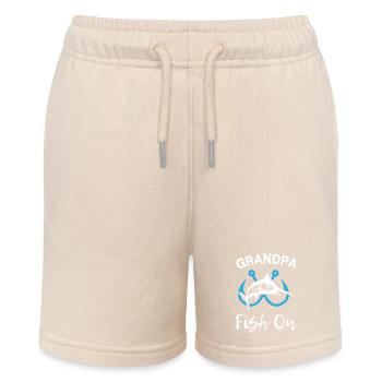 Grandpa Fish On Fishing - Stanley/Stella MINI BOLTER Organic Teen Jogging Shorts - soft Ecru - Front