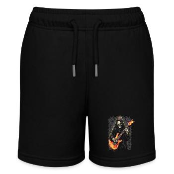 Sensenmann mit E-Gitarre Rock Heavy Metal - Stanley/Stella Teenager Bio-Joggingshorts MINI BOLTER - Schwarz - Vorne