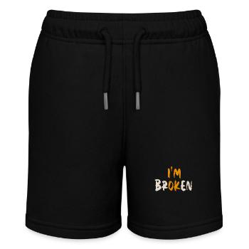 I'm OK. I'm broken. (I'm Broken) - Stanley/Stella MINI BOLTER Organic Teen Jogging Shorts - black - Front