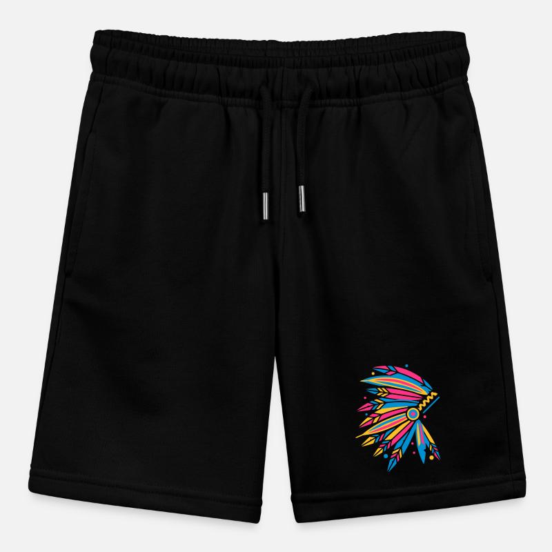 Chieftain's Headdress Stanley/Stella MINI BOLTER Organic Teen Jogging Shorts