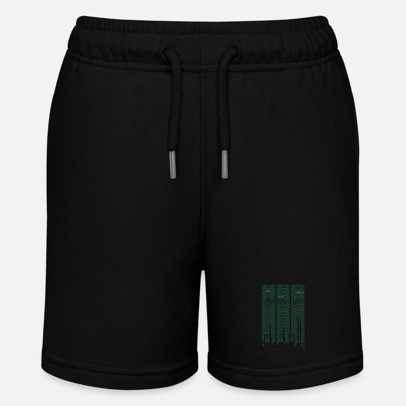 Matrix code - Stanley/Stella Teenager Bio-Joggingshorts MINI BOLTER - Schwarz