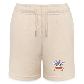 Hase Taucher Schnorchel Tauchen - Stanley/Stella Teenager Bio-Joggingshorts MINI BOLTER - Natur - Vorne