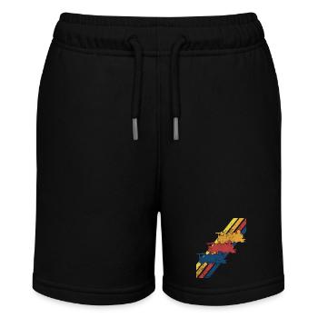 Zug Lokomotive Eisenbahn Modelleisenbahn - Stanley/Stella Teenager Bio-Joggingshorts MINI BOLTER - Schwarz - Vorne