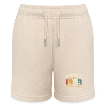 1979 Jahrgang Baujahr Geburtstag Vintage - Stanley/Stella Teenager Bio-Joggingshorts MINI BOLTER - Natur - Vorne