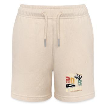 2015 Geburtsjahr Baujahr Geburtstag vintage - Stanley/Stella Teenager Bio-Joggingshorts MINI BOLTER - Natur - Vorne
