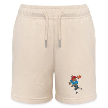 Taurus American Football Sports - Stanley/Stella MINI BOLTER Organic Teen Jogging Shorts - soft Ecru - Front
