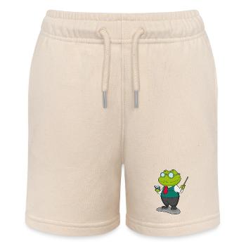 Frosch Lehrer Buch Schule - Stanley/Stella Teenager Bio-Joggingshorts MINI BOLTER - Natur - Vorne