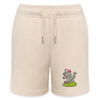 Hund Jogger Joggen Sport - Stanley/Stella Teenager Bio-Joggingshorts MINI BOLTER - Natur - Vorne