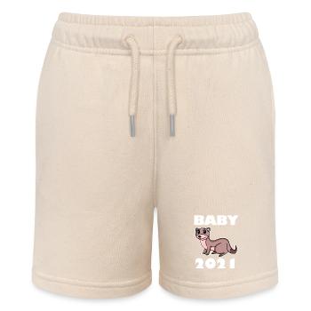 Baby Body 2021 - Stanley/Stella MINI BOLTER Organic Teen Jogging Shorts - soft Ecru - Front