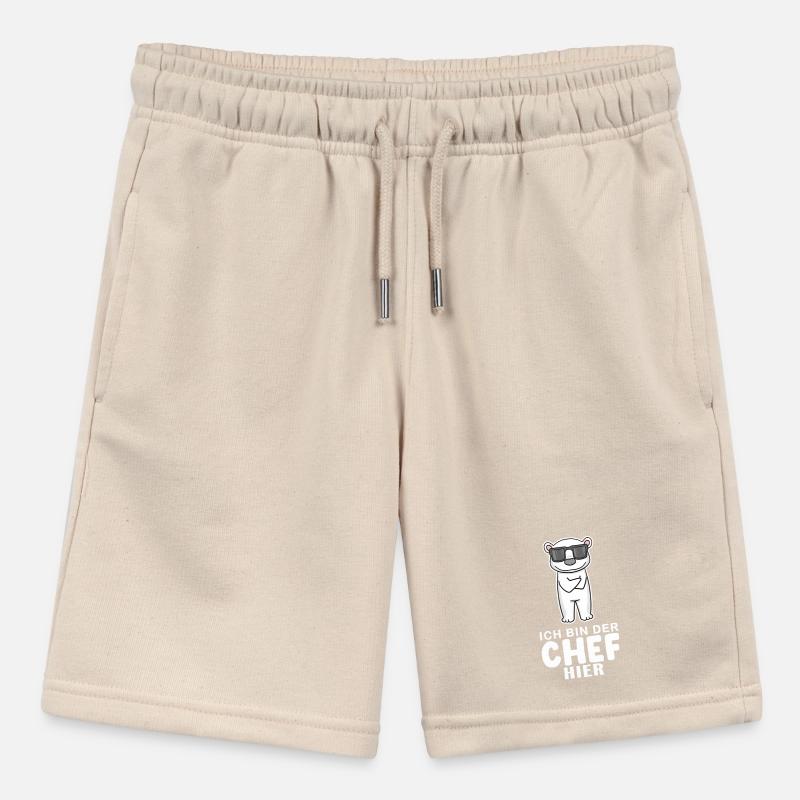 Cool Eisbär Chef Spruch Stanley/Stella Teenager Bio-Joggingshorts MINI BOLTER