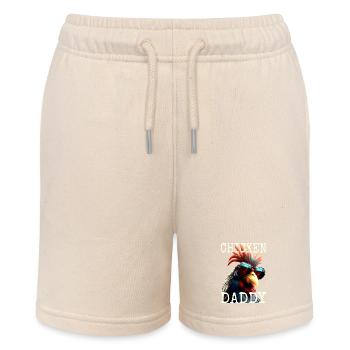 Chicken Daddy Chickens Father's Day Poultry Farmer Rooster - Stanley/Stella MINI BOLTER Organic Teen Jogging Shorts - soft Ecru - Front