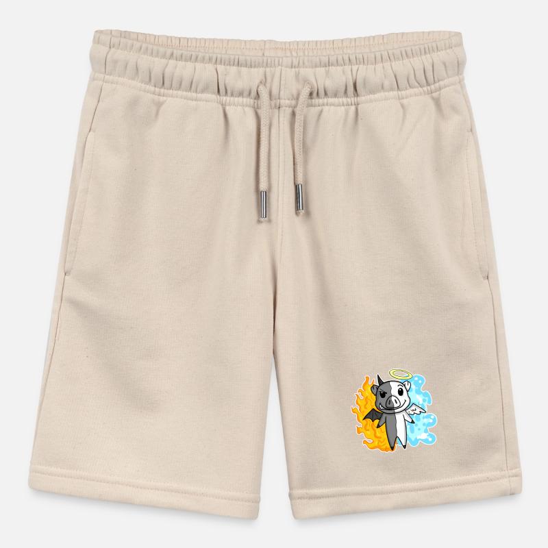 Pig - Angel and Devil Stanley/Stella MINI BOLTER Organic Teen Jogging Shorts