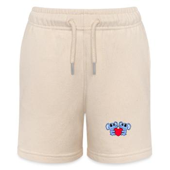 Elefant Herz Liebe Elefanten - Stanley/Stella Teenager Bio-Joggingshorts MINI BOLTER - Natur - Vorne