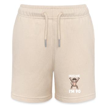 90 Geburtstag - 90 Jahre - Umarmung - Stanley/Stella Teenager Bio-Joggingshorts MINI BOLTER - Natur - Vorne