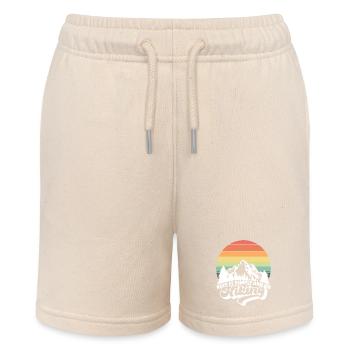 Halten Sie es einfach und gehen Sie wandern, Berge Natur - Stanley/Stella Teenager Bio-Joggingshorts MINI BOLTER - Natur - Vorne
