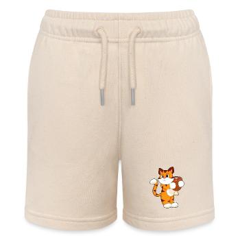 Tiger Meat - Stanley/Stella MINI BOLTER Organic Teen Jogging Shorts - soft Ecru - Front