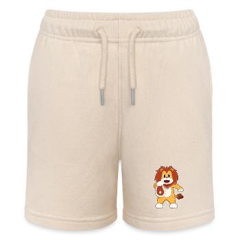 Lion Meat - Stanley/Stella MINI BOLTER Organic Teen Jogging Shorts - soft Ecru - Front