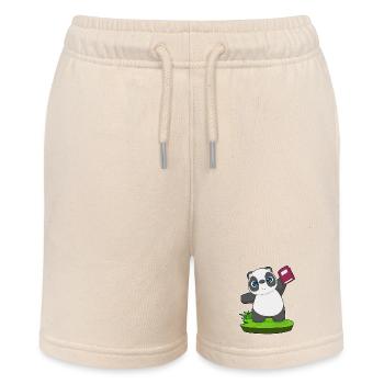 Panda Buch - Stanley/Stella Teenager Bio-Joggingshorts MINI BOLTER - Natur - Vorne