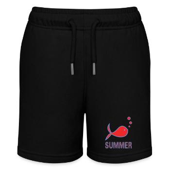 VIELEN DANK. DANKE. JAHRESTAG. GEBURT. RUHESTAND. - Stanley/Stella Teenager Bio-Joggingshorts MINI BOLTER - Schwarz - Vorne