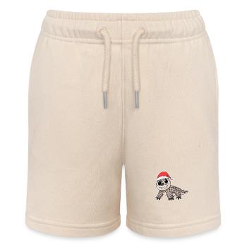 Pholidota Weihnachten Schuppentier - Stanley/Stella Teenager Bio-Joggingshorts MINI BOLTER - Natur - Vorne