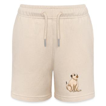 Meerkat Baby Pacifier - Stanley/Stella MINI BOLTER Organic Teen Jogging Shorts - soft Ecru - Front