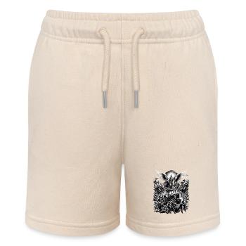 Celestial Peasant Protest Tractor Demo - Stanley/Stella MINI BOLTER Organic Teen Jogging Shorts - soft Ecru - Front