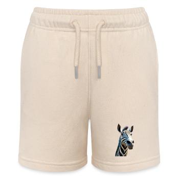 Zebra Africa I Love Cute Zebras Wild Zebra - Stanley/Stella MINI BOLTER Organic Teen Jogging Shorts - soft Ecru - Front