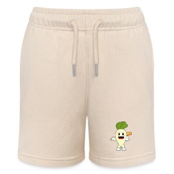 Radish Baseball Baseball Bat - Stanley/Stella MINI BOLTER Organic Teen Jogging Shorts - soft Ecru - Front