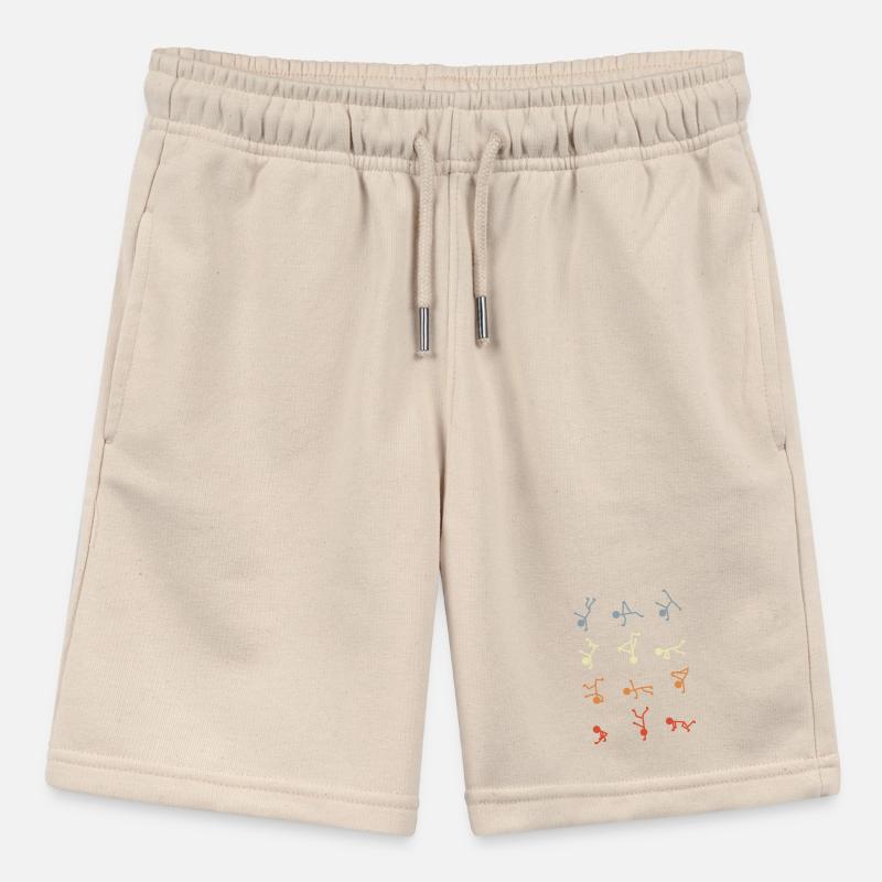 Breakdancer stick figures Stanley/Stella MINI BOLTER Organic Teen Jogging Shorts