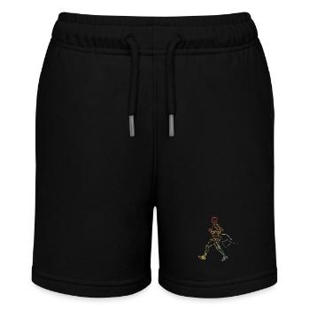 Vintage Jogger Sketch - Stanley/Stella MINI BOLTER Organic Teen Jogging Shorts - black - Front