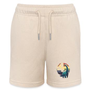 Brachiosaurus 4 Jahre 4. Geburtstag Geschenk - Stanley/Stella Teenager Bio-Joggingshorts MINI BOLTER - Natur - Vorne