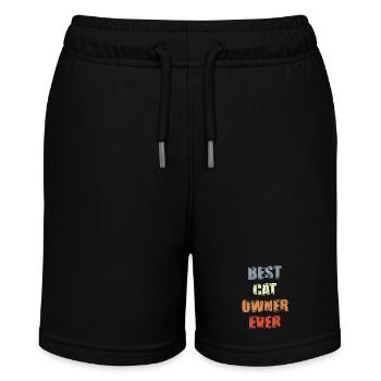 Best Cat Owner Ever - Stanley/Stella MINI BOLTER Organic Teen Jogging Shorts - black - Front