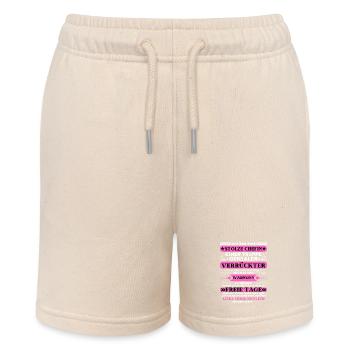 PROUD OF A TROOP OF INGENIOUS MADMEN - Stanley/Stella MINI BOLTER Organic Teen Jogging Shorts - soft Ecru - Front