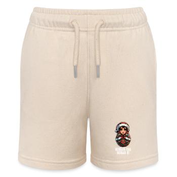 Russische Matroschka Weihnachten Russland - Stanley/Stella Teenager Bio-Joggingshorts MINI BOLTER - Natur - Vorne