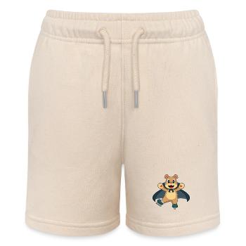 Bär Halloween Eislaufen - Stanley/Stella Teenager Bio-Joggingshorts MINI BOLTER - Natur - Vorne