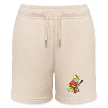 Frog Firefighter Fire Extinguisher Fire Brigade - Stanley/Stella MINI BOLTER Organic Teen Jogging Shorts - soft Ecru - Front