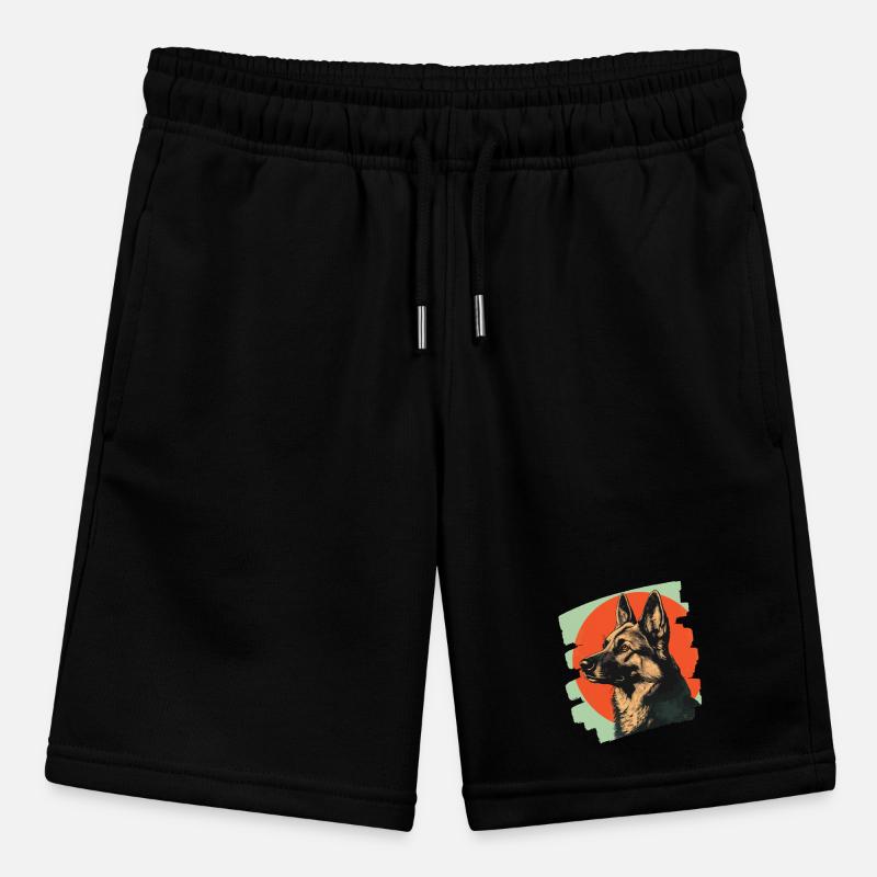 Schäferhund Stanley/Stella Teenager Bio-Joggingshorts MINI BOLTER