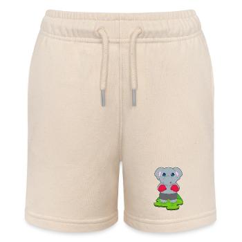 Elephant Boxer Boxing Gloves Boxing - Stanley/Stella MINI BOLTER Organic Teen Jogging Shorts - soft Ecru - Front