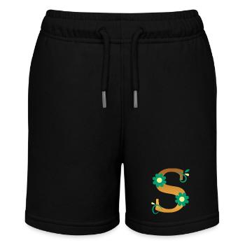 S - Stanley/Stella Teenager Bio-Joggingshorts MINI BOLTER - Schwarz - Vorne