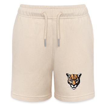 Panther Leopard Raubkatze Süße Großkatze Katzen - Stanley/Stella Teenager Bio-Joggingshorts MINI BOLTER - Natur - Vorne