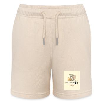 Selfcare is not selfish - Stanley/Stella Teenager Bio-Joggingshorts MINI BOLTER - Natur - Vorne