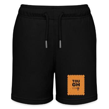 Hart im Nehmen! - Stanley/Stella Teenager Bio-Joggingshorts MINI BOLTER - Schwarz - Vorne