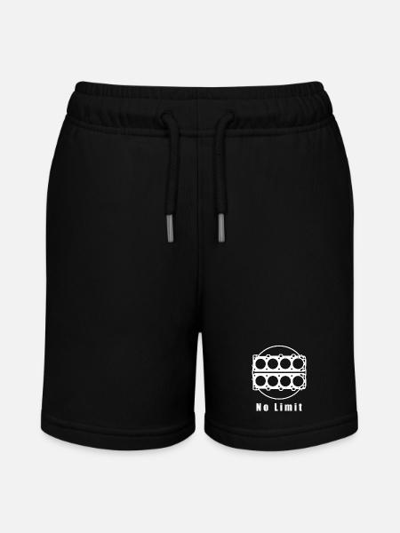 No Limit – 8 Zylinder Power - Stanley/Stella Teenager Bio-Joggingshorts MINI BOLTER - Schwarz