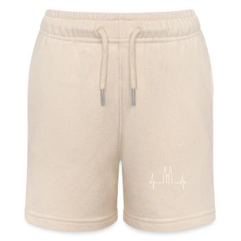 Kuala Lumpur Skyline Herzschlag Malaysia Love KLCC - Stanley/Stella Teenager Bio-Joggingshorts MINI BOLTER - Natur - Vorne
