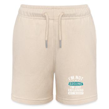 Ich verstehe, ich erkläre nur - Stanley/Stella Teenager Bio-Joggingshorts MINI BOLTER - Natur - Vorne